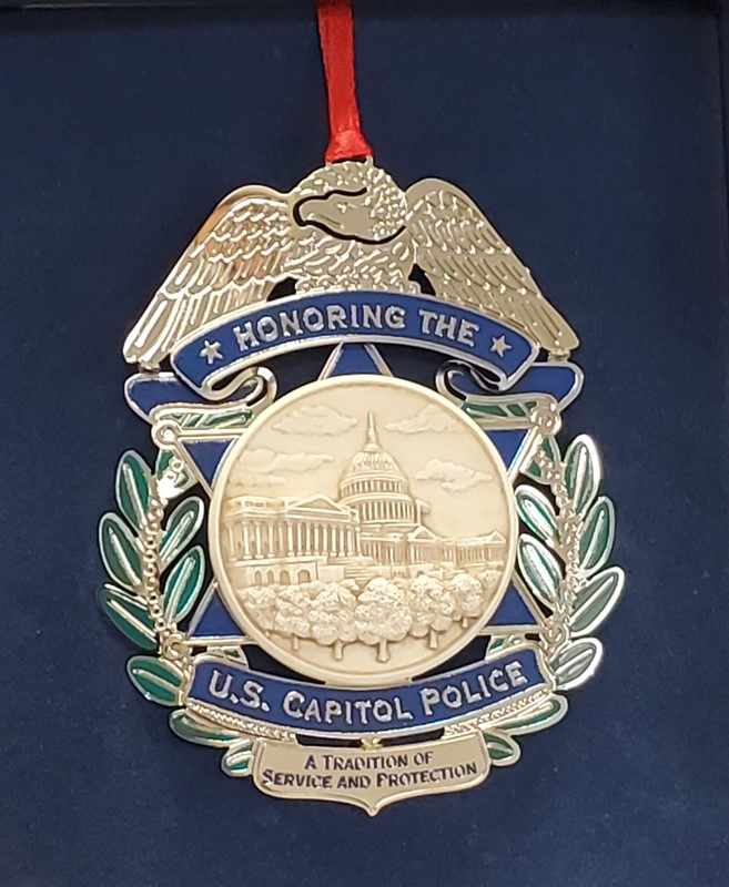 Capitol Police Ornament 004025